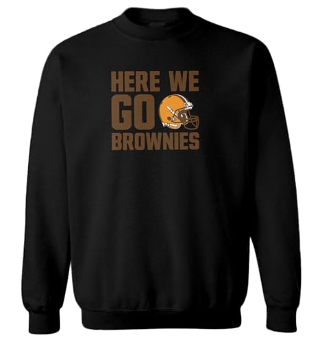 Haase Unlimited Here We Go Brownies - Cleveland Helmet Toddler Fleece Crewneck Sweater
