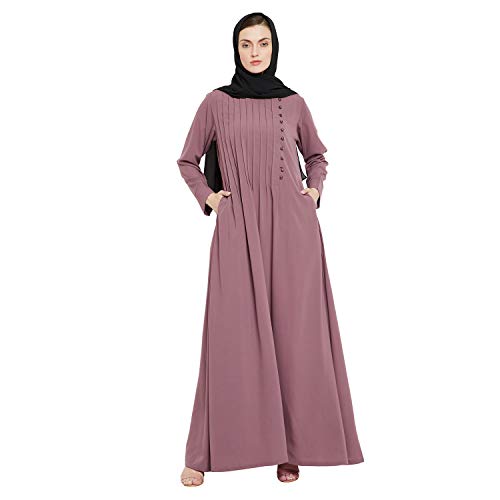 Image of Nabia Nida Matte Fabric Full Length Abaya Dress for Women