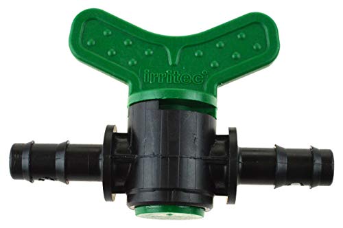 Preisvergleich Produktbild Copper Garden IRRITEC Absperrhahn mit 10 mm Schlauchtülle