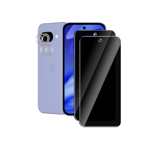 #ColaboraciónPagada<br>Protector de Pantalla Privacidad para Google Pixel 10A 5G 2 Piezas Antiespía Cristal Templado 2 Piezas Protector de Lente Cámara Anti Arañazos Fácil de Instalar 9H Dureza