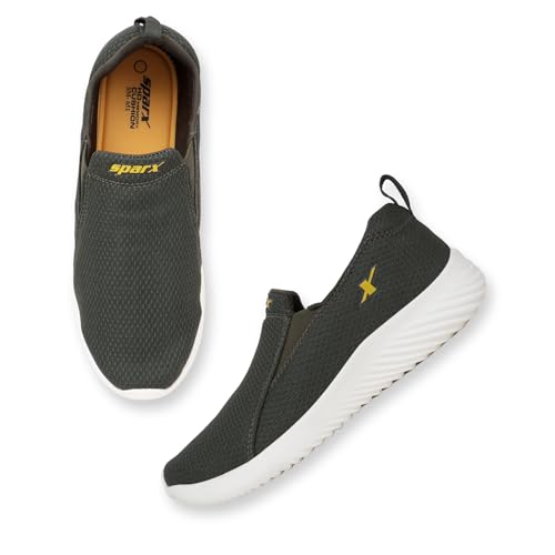 Image of SPARX Sports Shoes SM-651 for Men - Premium Lace-Up Sports Shoes with Breathable Mesh, Superior Comfort & Active Performance Olive