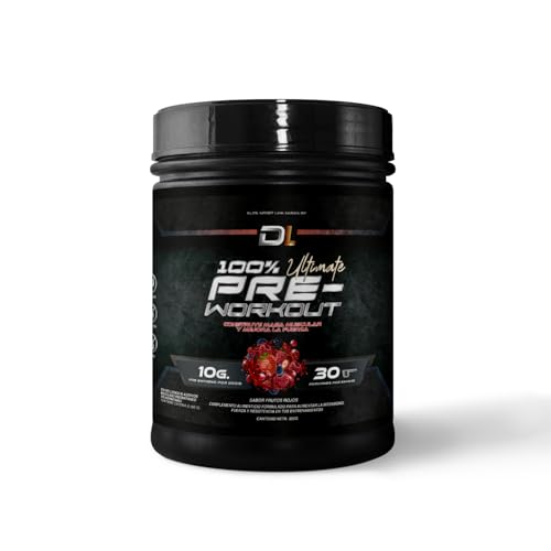 Potente Pre workout | Máxima energía y fuerza para musculación | on Beta Alanina, Creatina, Citrulina, Betaina, Arginina y Vitaminas | Aumenta tu Rendimiento | 300 g Sabor Frutos del bosque