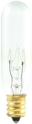 Bulbrite 707125-25W - T6 Bulb Type - E12 Base - 120V - Clear Finish - 2700K - 100 CRI - 180 Lumens - 2,000Hrs - Warm White Light - 1 Pack