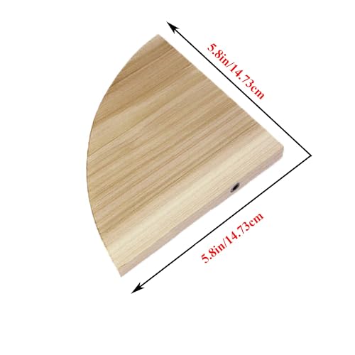 KSK Bird Natural Wood Stand Platform Fan Shaped Bird Perch Stand Playground Cage Accessories Design for Parrot Cockatiel Parakeet,African Grey, Hamster Small Animals Exercise Toy