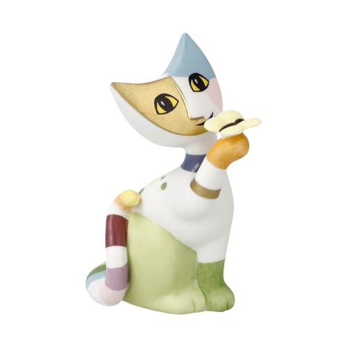 Goebel Carla Rosina Wachtmeister 31-400-93-1 Figurine Mini Chat en Porcelaine génoise Multicolore 3 x 5,5 x 8 cm
