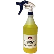 Clean + Professional Glass Cleaner, Quickly Dissolves Grease, Grime, and Dirt - 32oz Bottle with Sprayer