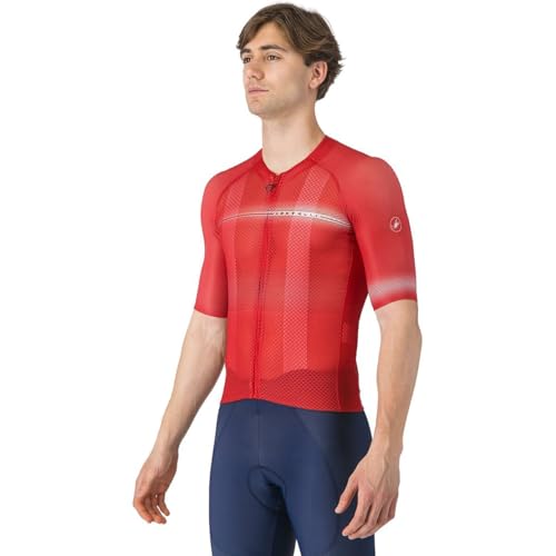 CASTELLI Climber's A/C Short-Sleeve Jersey - Men's, Red/Black, L