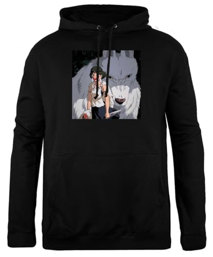 Zymbatee Princesa Mononoke Dibujar Lobo Sudadera con Capucha