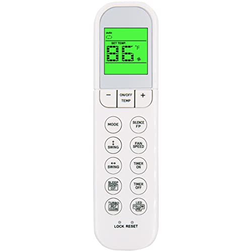 Télécommande de rechange Midea avec écran LCD clair pour Cooper&Hunter