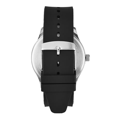 Image of Helix by Timex Analog Watch for Man with Orange Round Dial & Black Silicone Strap Band Water Resistant Men's Wrist Watches - TW043HG20