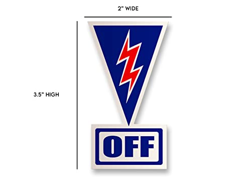Image of Master Safety Disconnect Switch Decal- Racing Kill Switch Sticker - SCCA, NHRA, NASA, and IMSA Compliant (10)