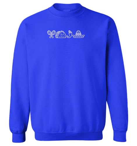 Haase Unlimited Maracas Taco Jalapeno Sombrero - Mexico Toddler Fleece Crewneck Sweater