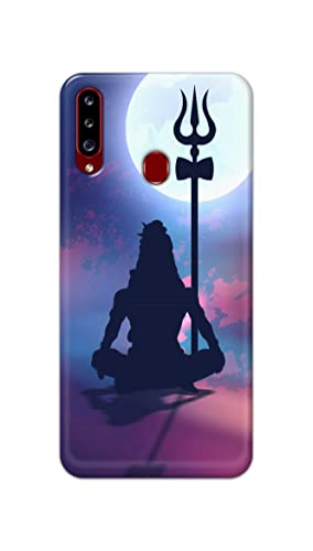 Image of Printed Hard Back Cover Case for Samsung Galaxy A20s Back Cover (Lord Shiva) -1302