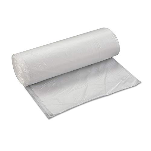 Roll Garbage Can Liner, 60 Gallon, 14 Mic, Natural