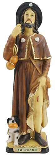 Estatua St Roche 12 pulgadas miniatura 2