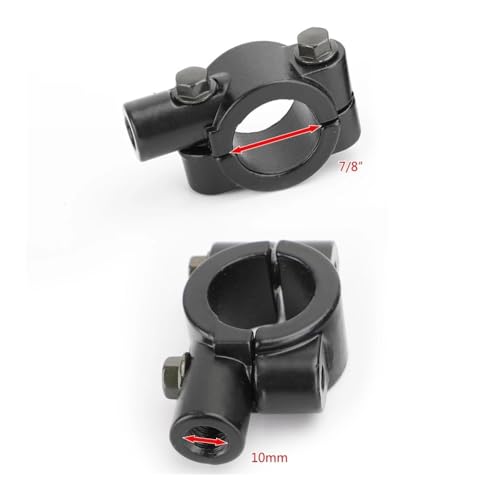Adaptador de espejo retrovisor de 10mm para rutas urbanas en motocicleta 2