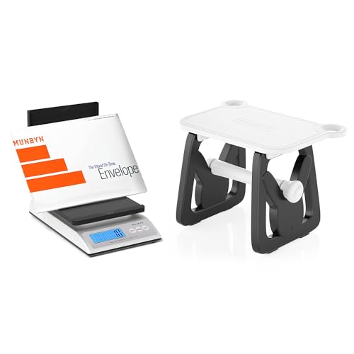 Báscula postal digital MUNBYN 66 lb con soporte para etiquetas