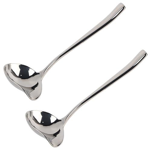 La Mejor Selección de Cucharillas para salsa disponible en línea. 42 Cuchara de Sopa de Salsa Saucier, Cucharón de Salsa Pequeño de Acero Inoxidable de 7.5 Pulgadas Con Pico Vertedor Cuchara de Llovizna Herramienta de Utensilios de Cocina (2 Pcs)