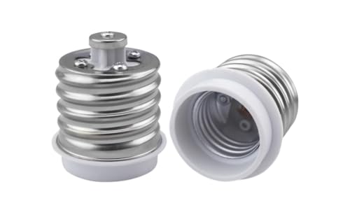 Adaptador de casquillo E40 a E27, 220V, para convertir lámparas y bombillas, ideal para diversas aplicaciones de iluminación.