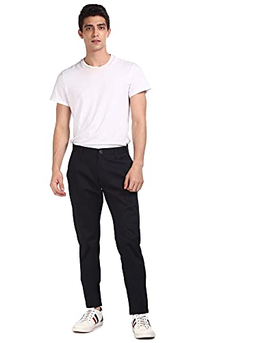 Image of Ruggers Men's Regular Casual Pants (RGCTRME20026N01 Navy 30)