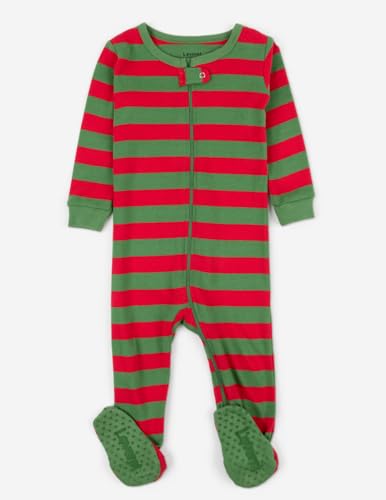 Image of Leveret Fleece Baby Boys Girls Footed Pajamas Sleeper Kids & Toddler Christmas Pajamas (3 Months-5 Toddler)