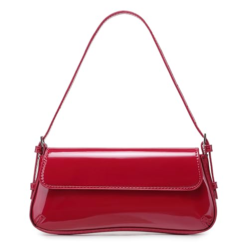 Women's Small Retro Vintage Vegan Leather Flap Shoulder Bag