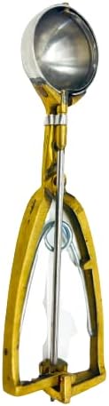 Ice Cream Serving Spoon Scooper with Brass Handle Multi Use Stainless Steel 1 Pc