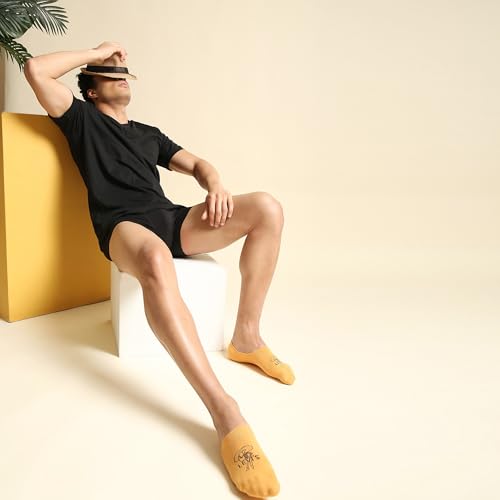 Image of Levi's Men's Cotton Stretch No Show Anti Slip Grip Socks (Pack of 3)