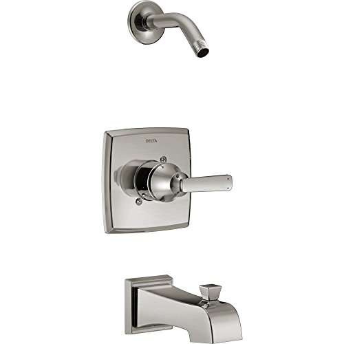 Monomando Delta T14464-SSLHD Ashlyn kit de acabado para bañera y ducha inoxidable 2