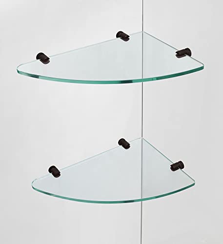 Aston Nautis Gs 40" X 72" Completely Frameless Hinged Shower Door With Glass Shelves, Brushed Stainless Steel #TOP3