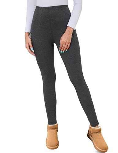 Terecey Leggins Termicos Mujer Interior Suaves Pantalon Termicos Mallas Termicas Invierno Elásticos Forro Polar Cálidos Pantalones