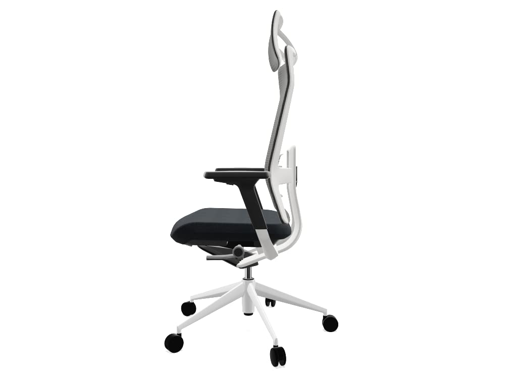 Silla de Oficina o Escritorio Profesional Top Actiu TNK Flex Shadow Blue Respaldo Malla Ergonómica, Brazos Regulables 3D con certificación 24h hasta 150kg