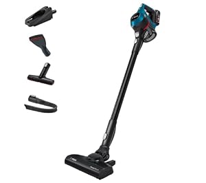 Bosch BCS612LGB Unlimited 6 Cordless Stick Vacuum Cleaner, Ultra Lightweight Design, Suitable for All Floor Types, 2 x Interchangeable 18V Batteries, 60 Minutes Run Time, Laguna Blue