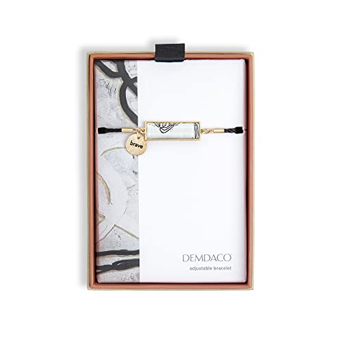 Demdaco + Artlifting Original Art Black And White Brave Adjustable Bracelet #TOP2