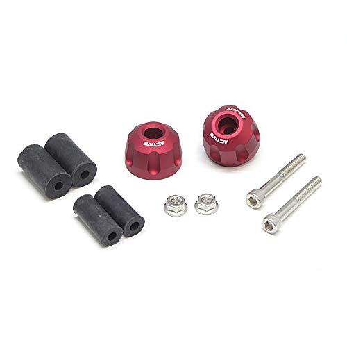 アクティブ(ACTIVE) アルミバーエンド リボルバー マットレッド φ33-L22.5 60800232M