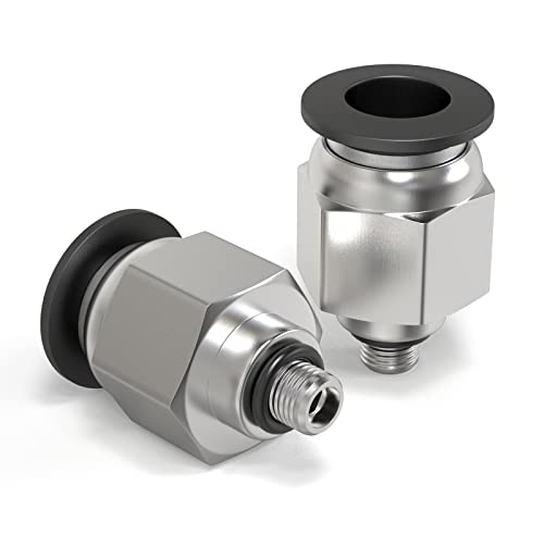 Image of TAILONZ 4mm Tube OD x M5 Male Straight Push to Connect Fitting 10pcs