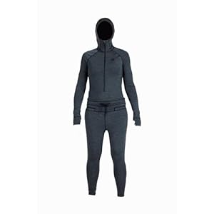 Airblaster Women’s Merino Ninja Suit Thermal One-Piece Layer – Warm, Stretchy Base for Skiing & Snowboarding