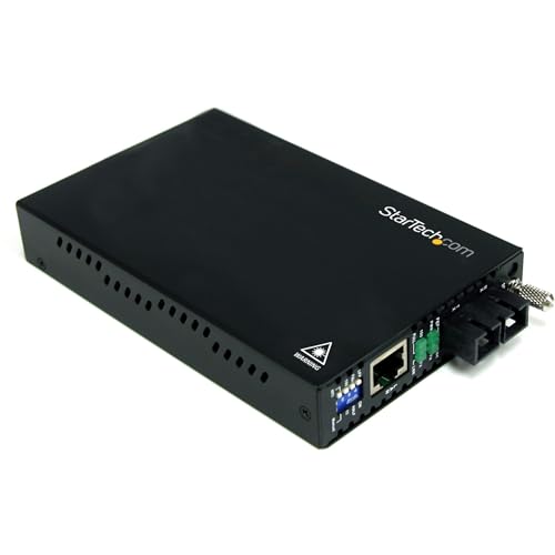 Image of StarTech.com 10 /100 Mbps Multi Mode Fiber Media Converter SC - Up to 1.2 miles /2km, TAA (ET90110SC2)