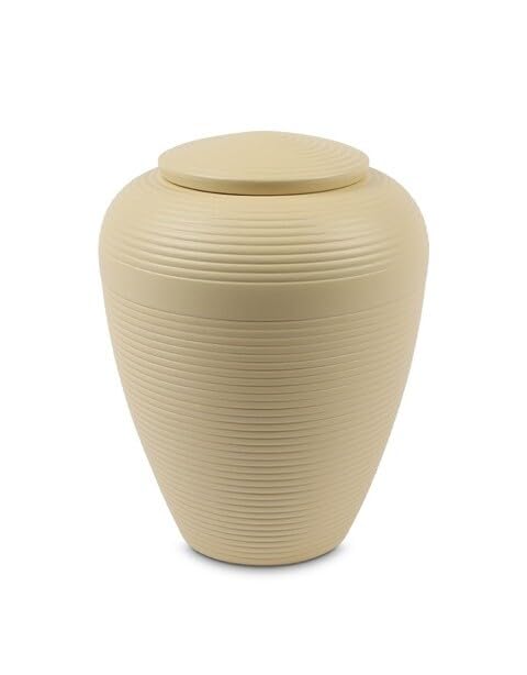 Urne funéraire céramique Art for Eternity Beige art cinéraire haut de gamme