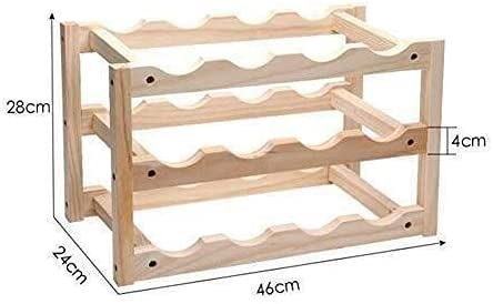Soporte para Botellas de Vino de Madera Moderna miniatura 7