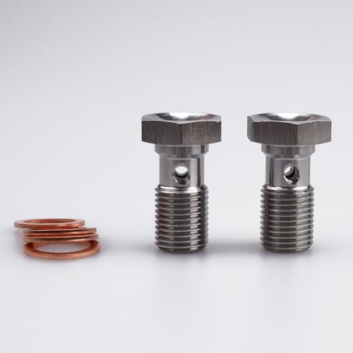 Image of AC PERFORMANCE M10 x 1.0 Banjo Bolt, 20mm UHL, Stainless Steel, Pack of 2
