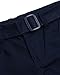 dELiA*s Girls School Uniform Pants - 2 Pack Stretch Twill Basic Khaki Pants Jeggings and Flare Uniform Pants for Girls (4-16), Size 12, Navy with Belt