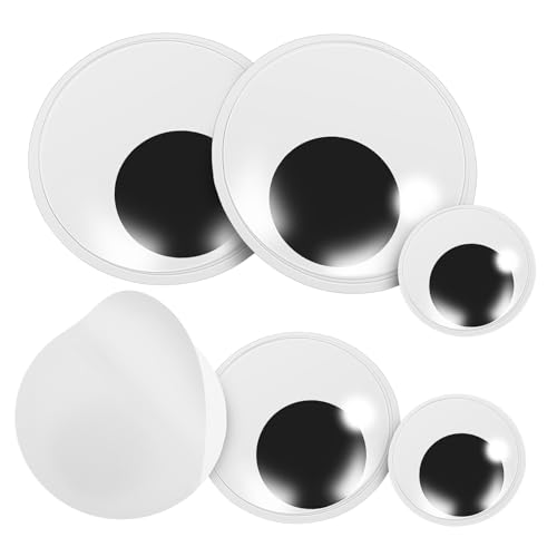 IWOWHERO Wide Range of Colors 6 Pcs Large Eyes Adhesive Craft Eyes for Crochet Plushies Toys