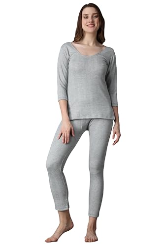 Image of Wearslim Women's Cotton Quilted Winter Lightweight Thermal Underwear for Women Long Johns Set with Fleece Lined Soft Warmer
