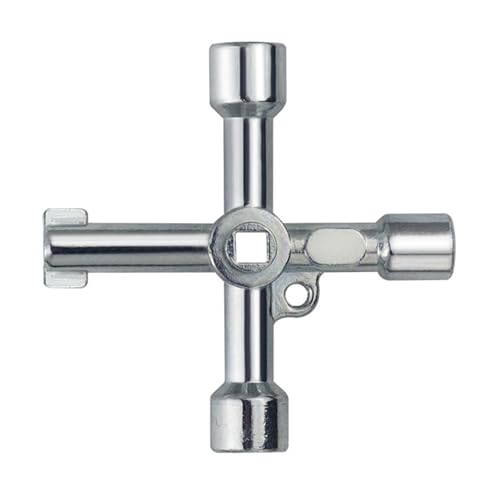 Multiherramienta portátil 6 en 1 para armarios eléctricos, ascensores, construcción con mango ergonómico, herramienta de mano industrial de aleación de zinc