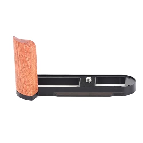 Poignée en bois ergonomique et base aluminium pour trépied