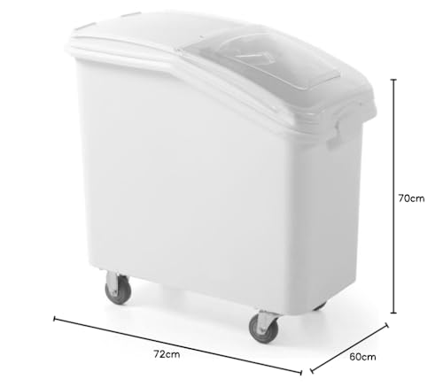 Bac à ingrédients mobile 102L AmerBox HENDI avec couvercle transparent anti-humidité - 5