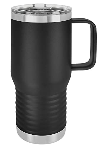 Polar Camel 20 oz. Vacuum Insulated Travel Mug with Slider Lid (Black)