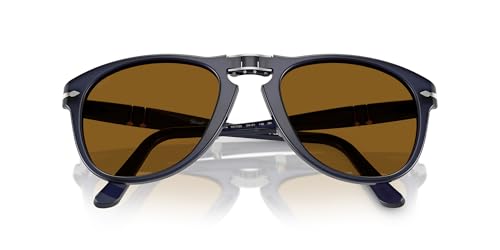Image of Persol mens Po0714 Folding Aviator Sunglasses