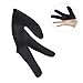 TOKIDNY 2pcs Hairdressing Three Finger Cover Heat Resistant Glove for Styling for Manicure and Hair Curling